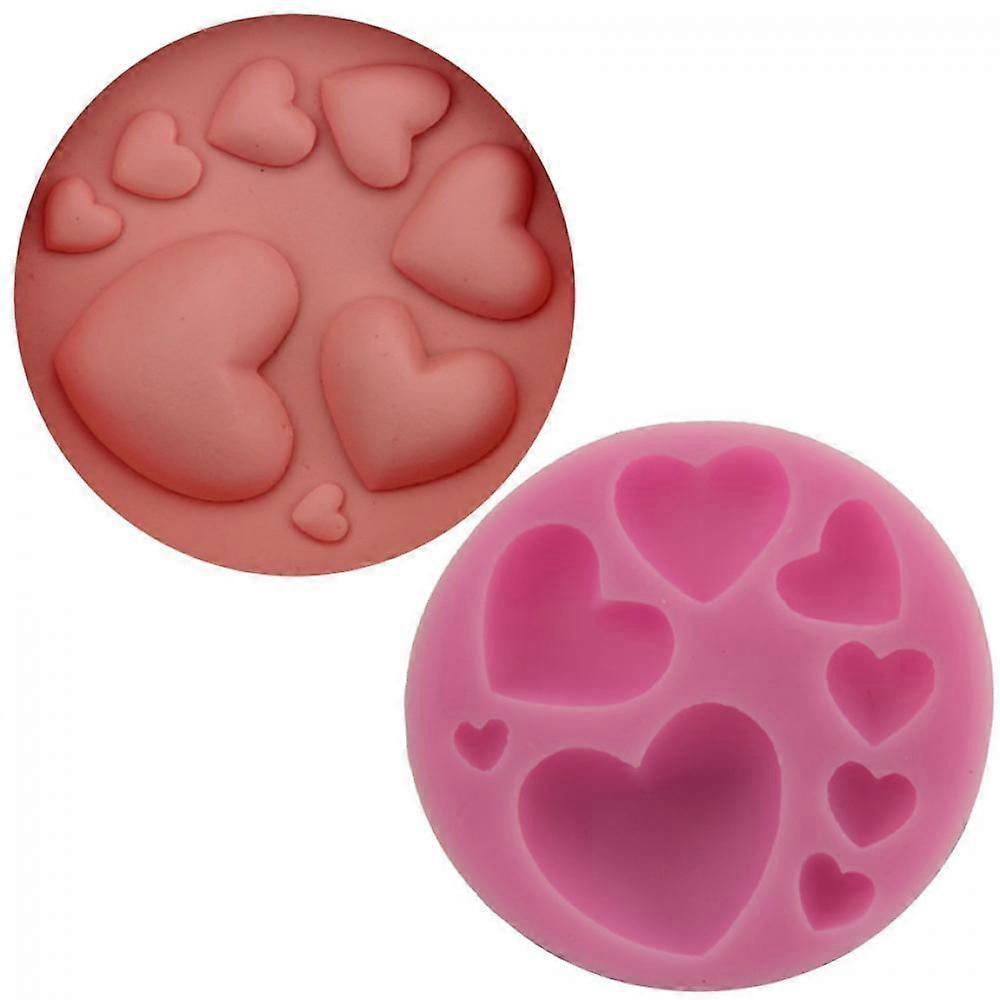 Different Sizes of Heart Shape Resin Molds for Cookie Decor, Jewelry, Pastry, Chocolate ,cake, Jelly, Pudding, Handmade Soap Mould