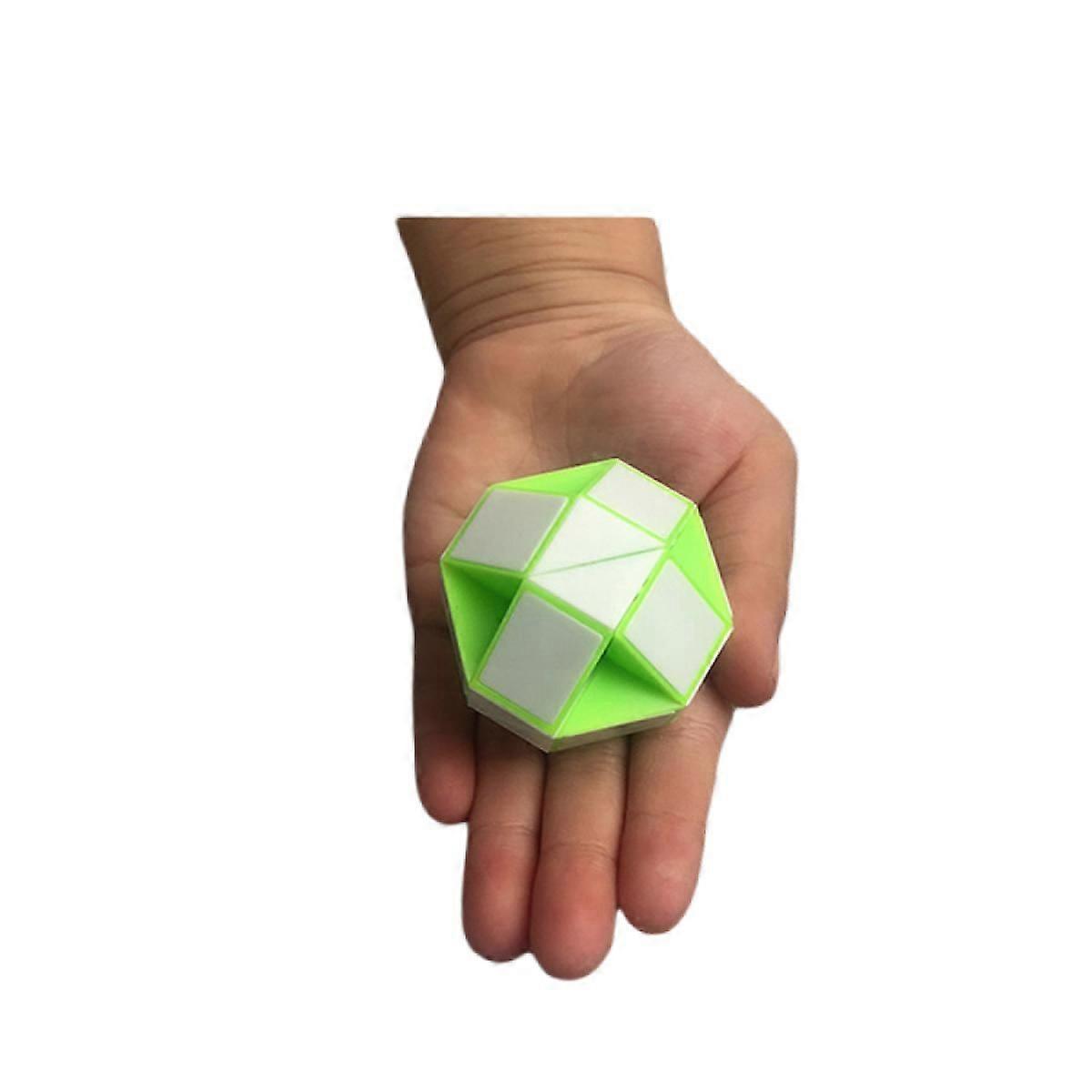24 blocks snake magic cube, mini plastic puzzle cube, fidget toys, mini snake speed cubes for kids party bag filler