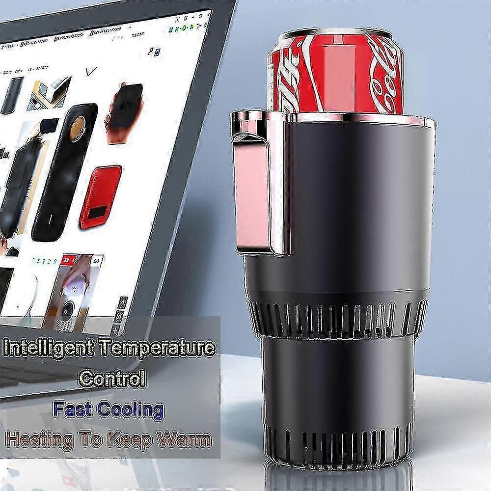 2 in 1 auto intelligente riscaldamento e raffreddamento tazza bevanda tazza di raffreddamento latte riscaldamento tazza ufficio porta tazza