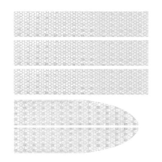 5Pcs/Set Durable Reflective Tape Attractive High-quality Auto Accessories Strip