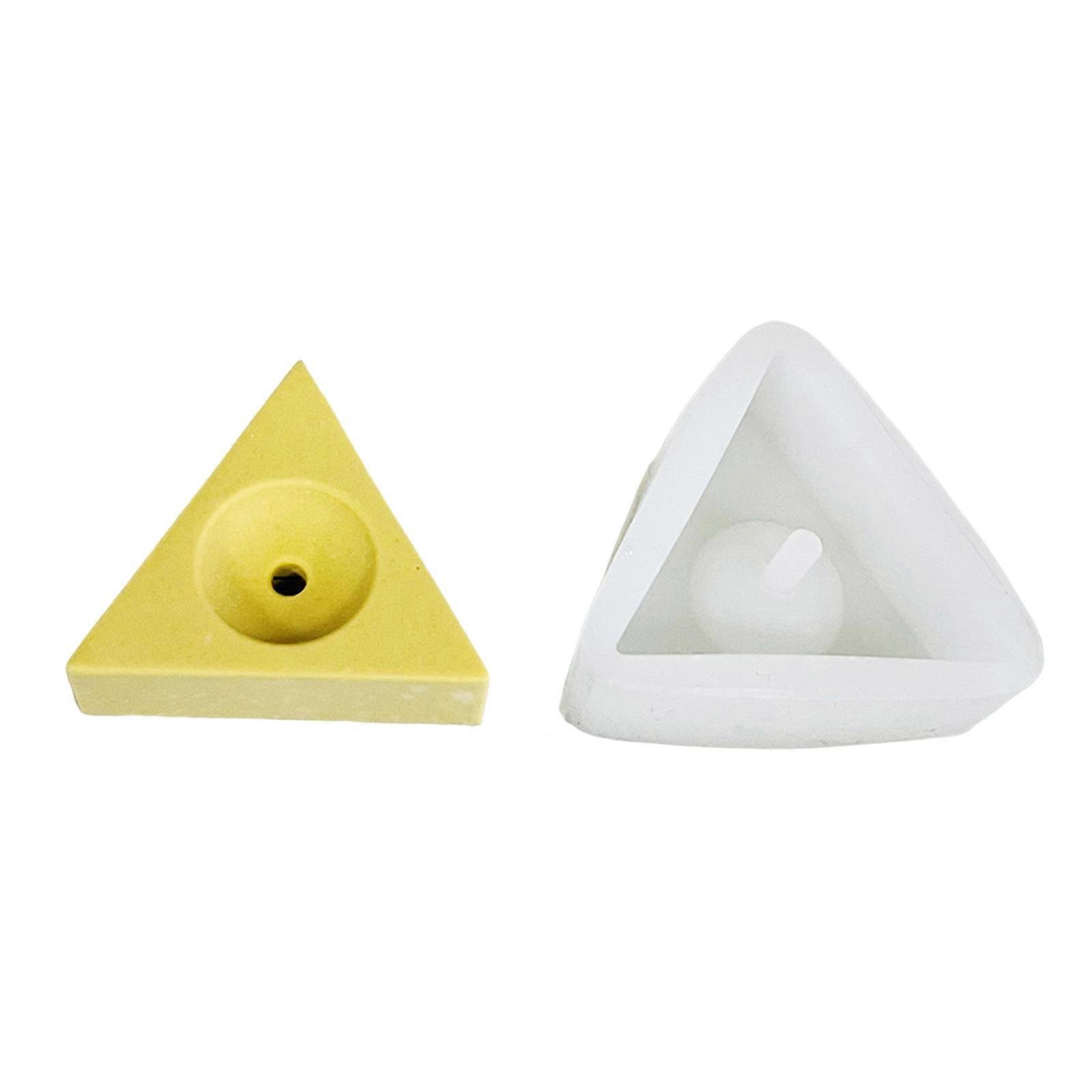 Hexagon Triangular Silicone Molds with Hole Geometric Resin Molds for Epoxy Resin, Candle, Tealight Holder, Decoration