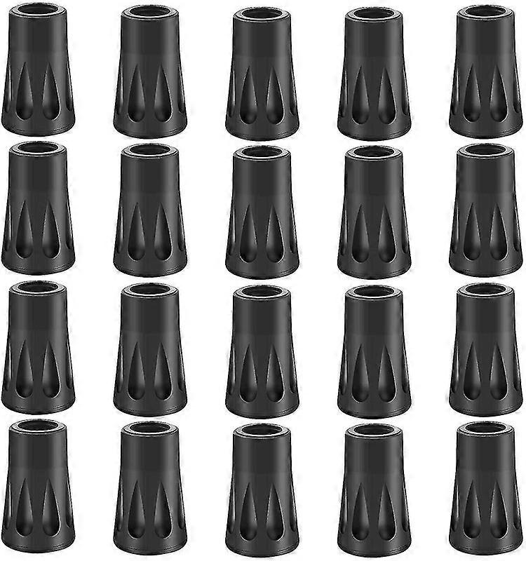 20pcs Rubber Buffer Set Bastoncini da trekking Gomma, tampone Nordic Walking Pads