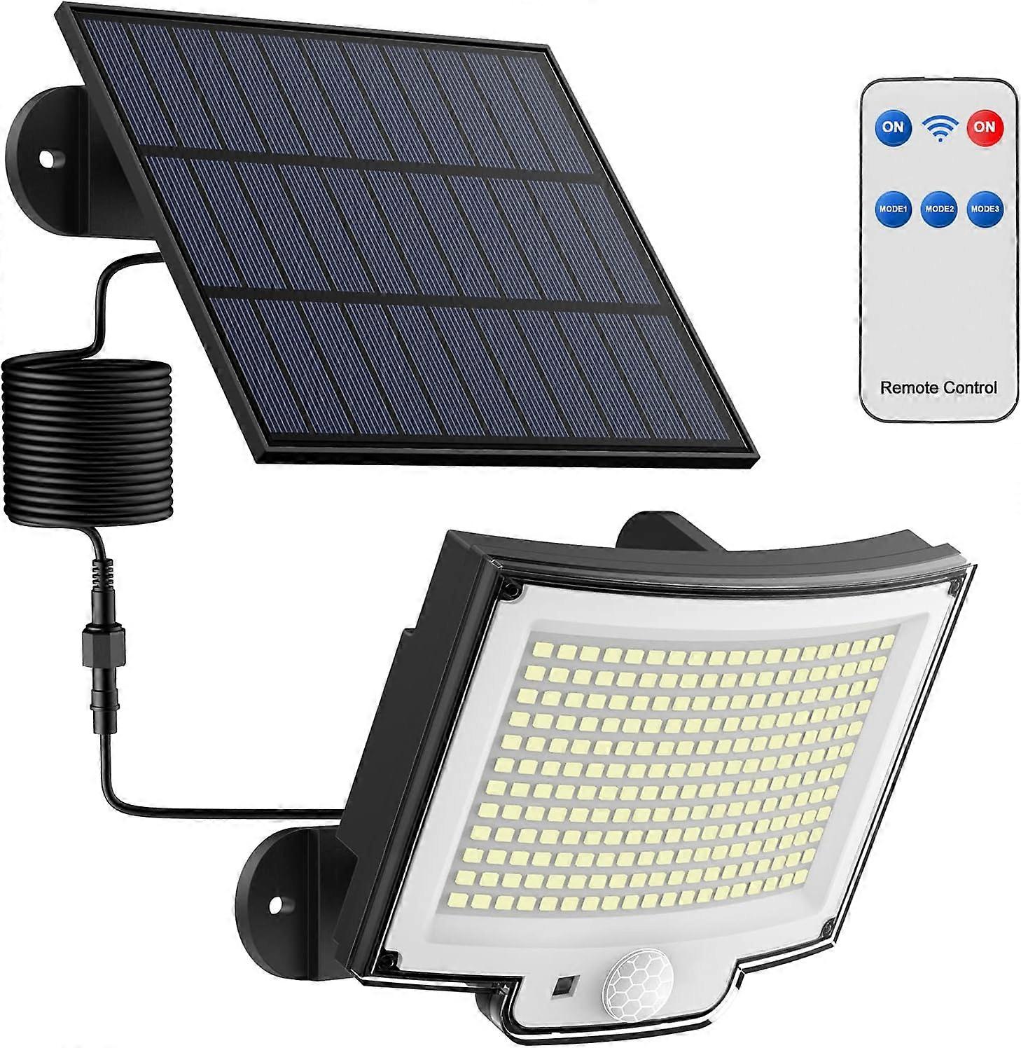 Solar Motion Sensor Light with Remote Control for Outdoor Garden