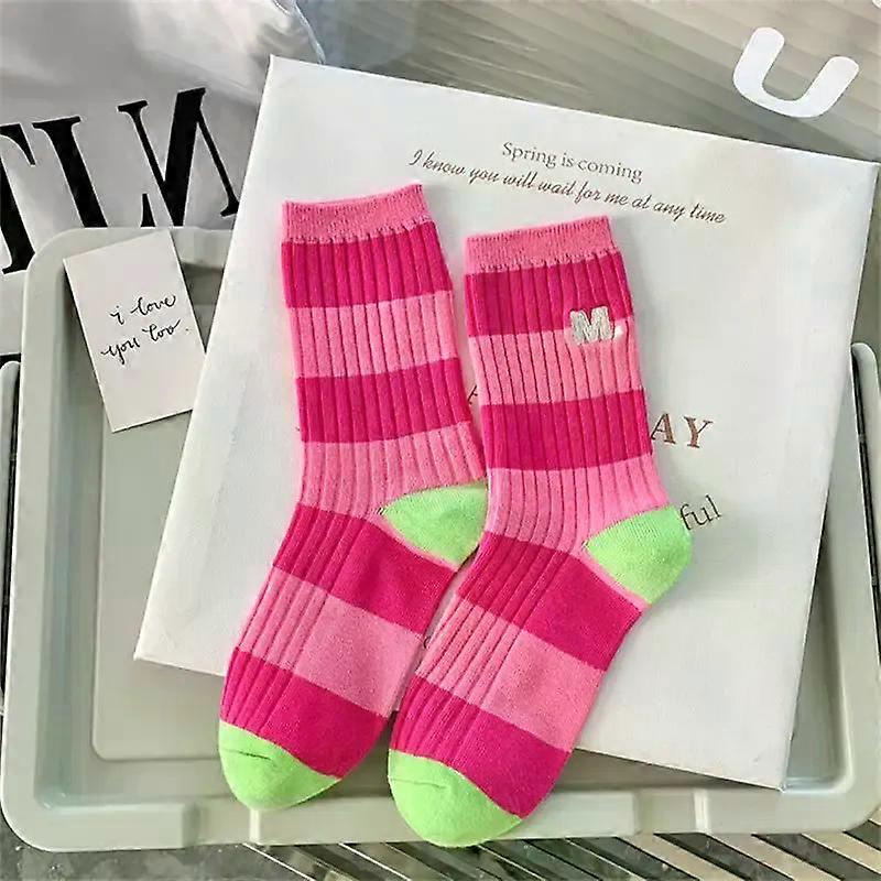 Trendy Socks Autumn And Winter Not Easy To Fade Breathable Cotton Socks Mens And Womens Underwear And Home Wear New Socks Sock