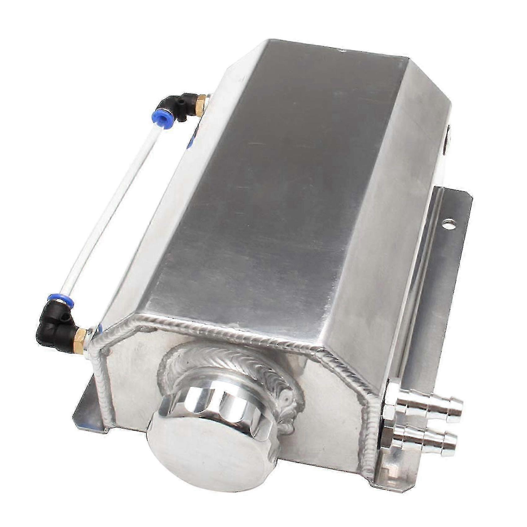 2L Aluminum Alloy Coolant Overflow Tank - Universal Square Cooling Pot for European Markets