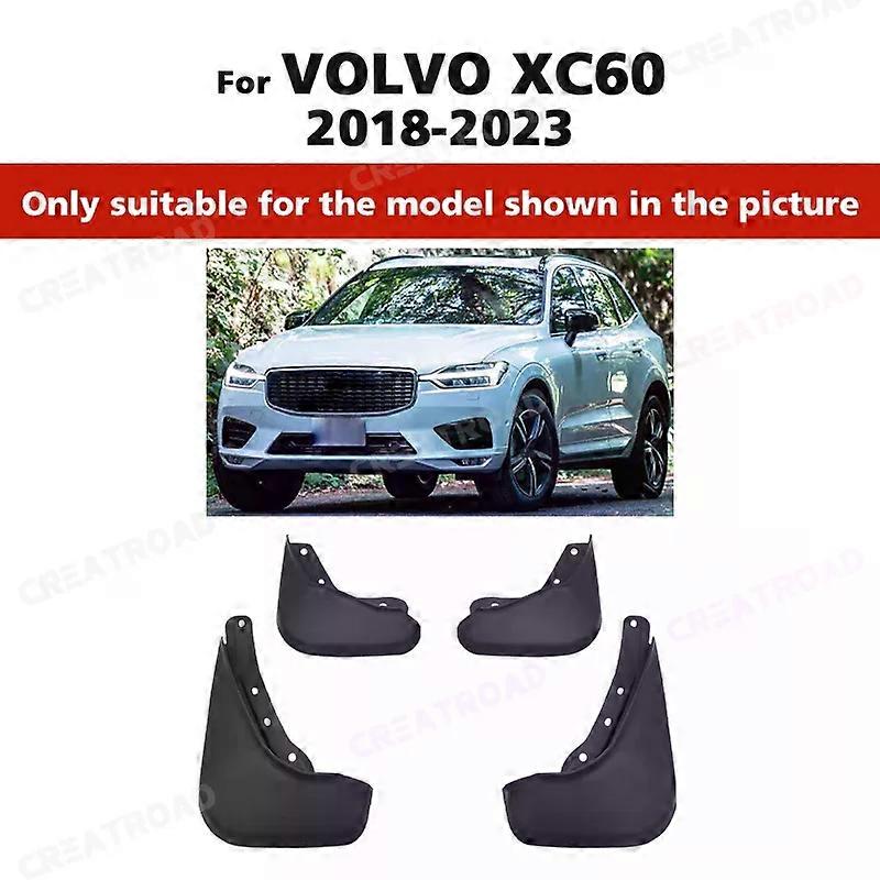 unique 4Pcs Front Rear Car Mud Flaps For Volvo XC60 2008-2023 Mudflaps Splash Guards Mud Flap Mudguards Accessories 2009 2010 2011 2012