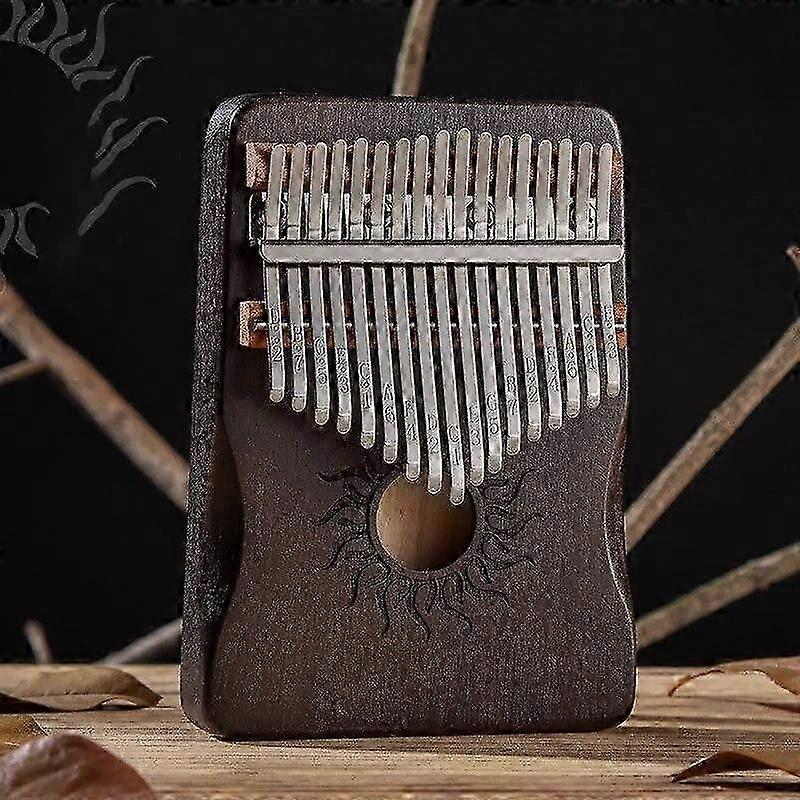 Hluru Kalimba 21 Keys Musical Instrument Full Wood Maple Kalimba 17 Keys with Sound Hole Mbira For Beginner