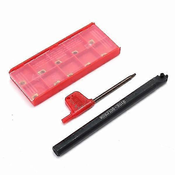 Turning Tool Holder Lathe Boring Bar With 10pcs Ccmt060204-hm Carbide Inserts