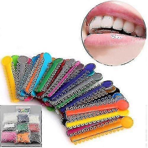 120pcs / Borsa Dentale Legatura Ortodontica Cravatte ElasticHe Elastici Elastici Elastici