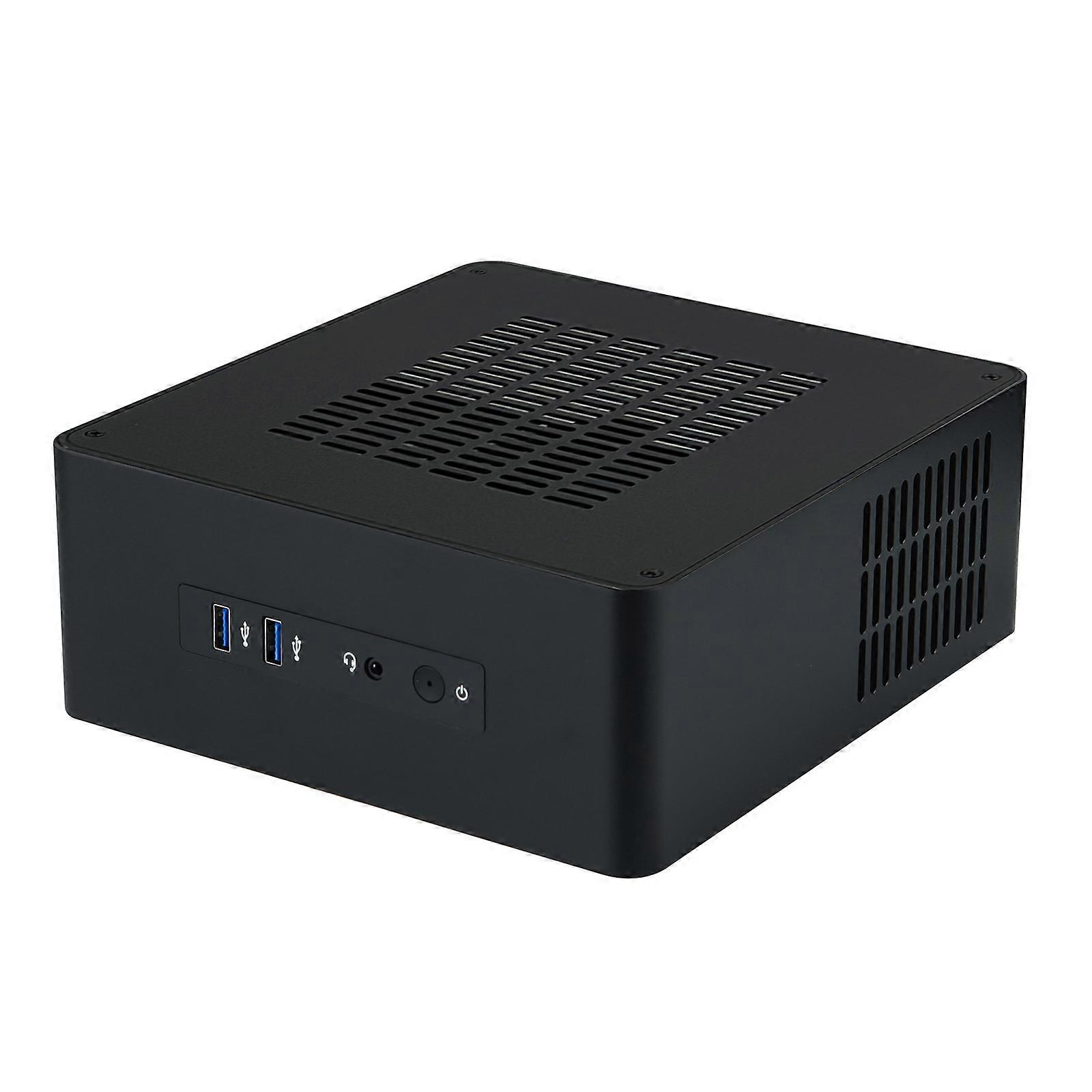 TA80 Mini Desktop Case Mini ITX Chassis HTPC PC Case for Computer Enthusiasts with Space Constraints High Cooling  Black