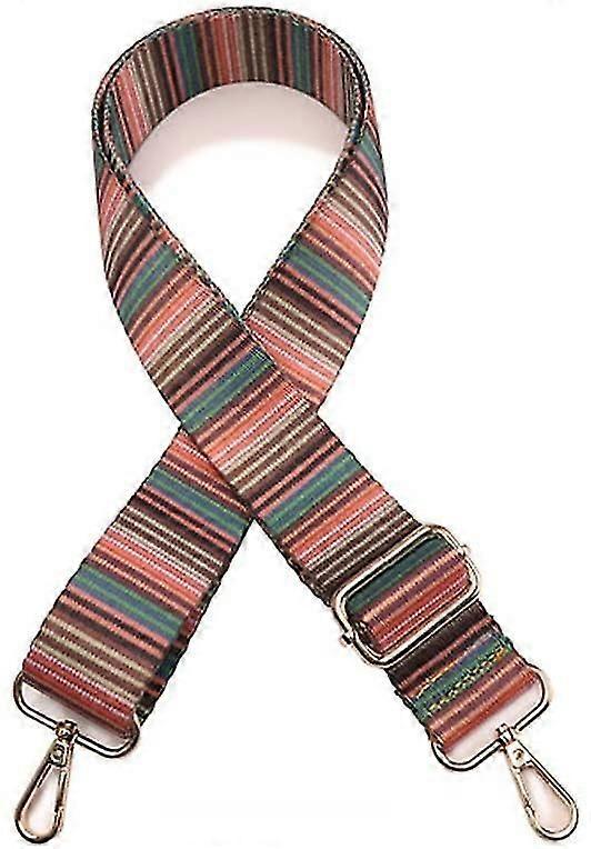 Replacement Adjustable Wide Shoulder Strap Gold Color Hook 3.8cm Wide Purse Strap Guitar