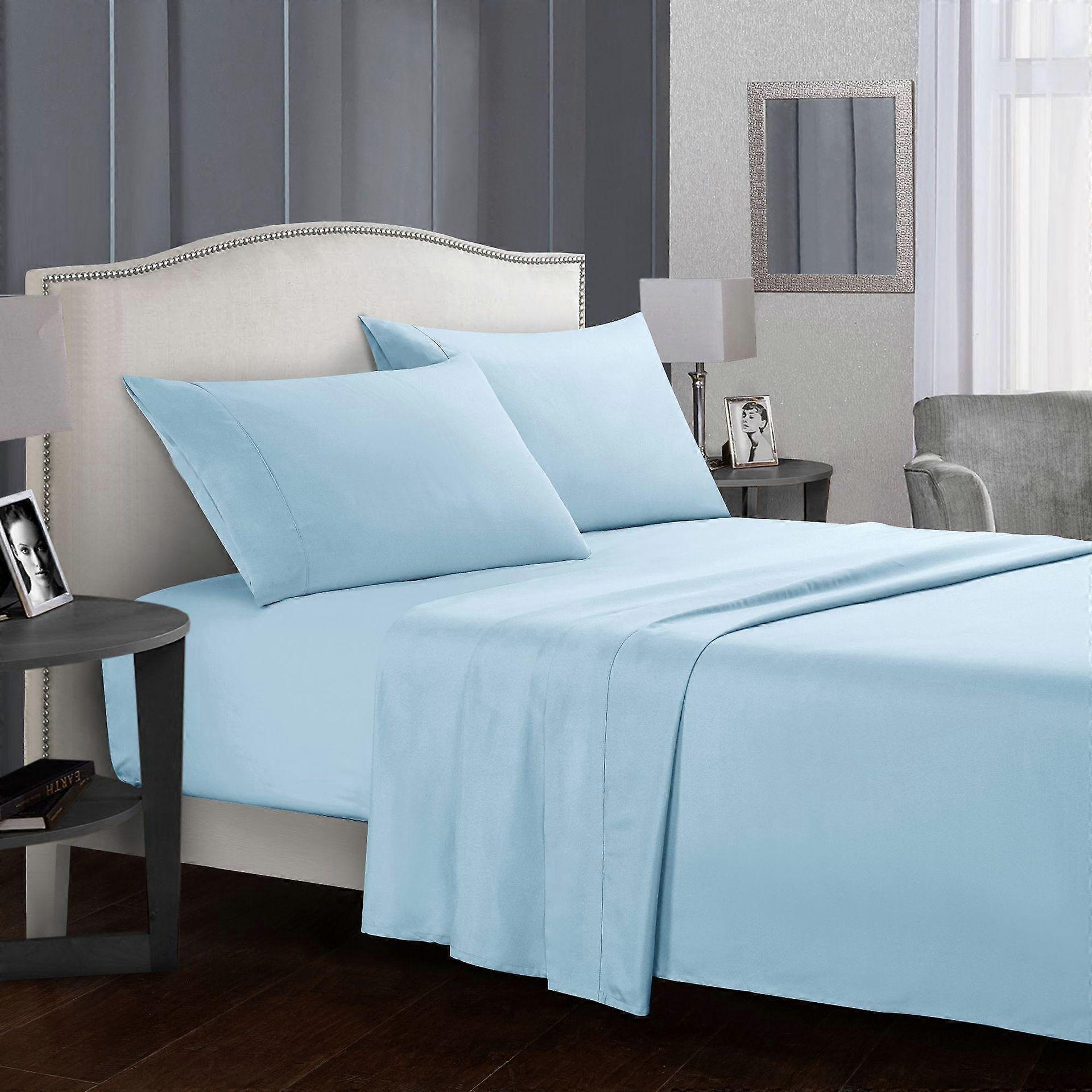 European Style Simple Solid Color Home Textile Bed Sheet Bedspread 4-piece Set Pillowcase / Bedspread / Bed Sheet