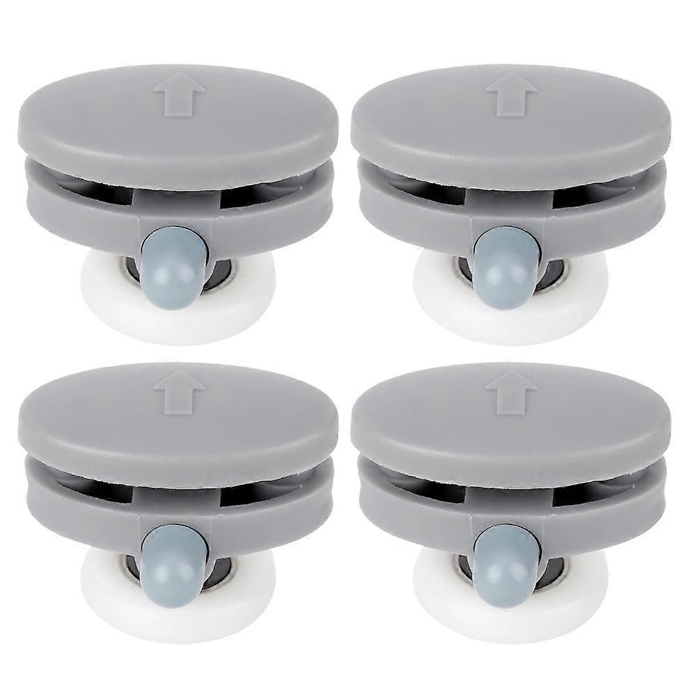 4PCS durable à roue unique coulissante Porte de rail de salle de bain en verre (roue inférieure)