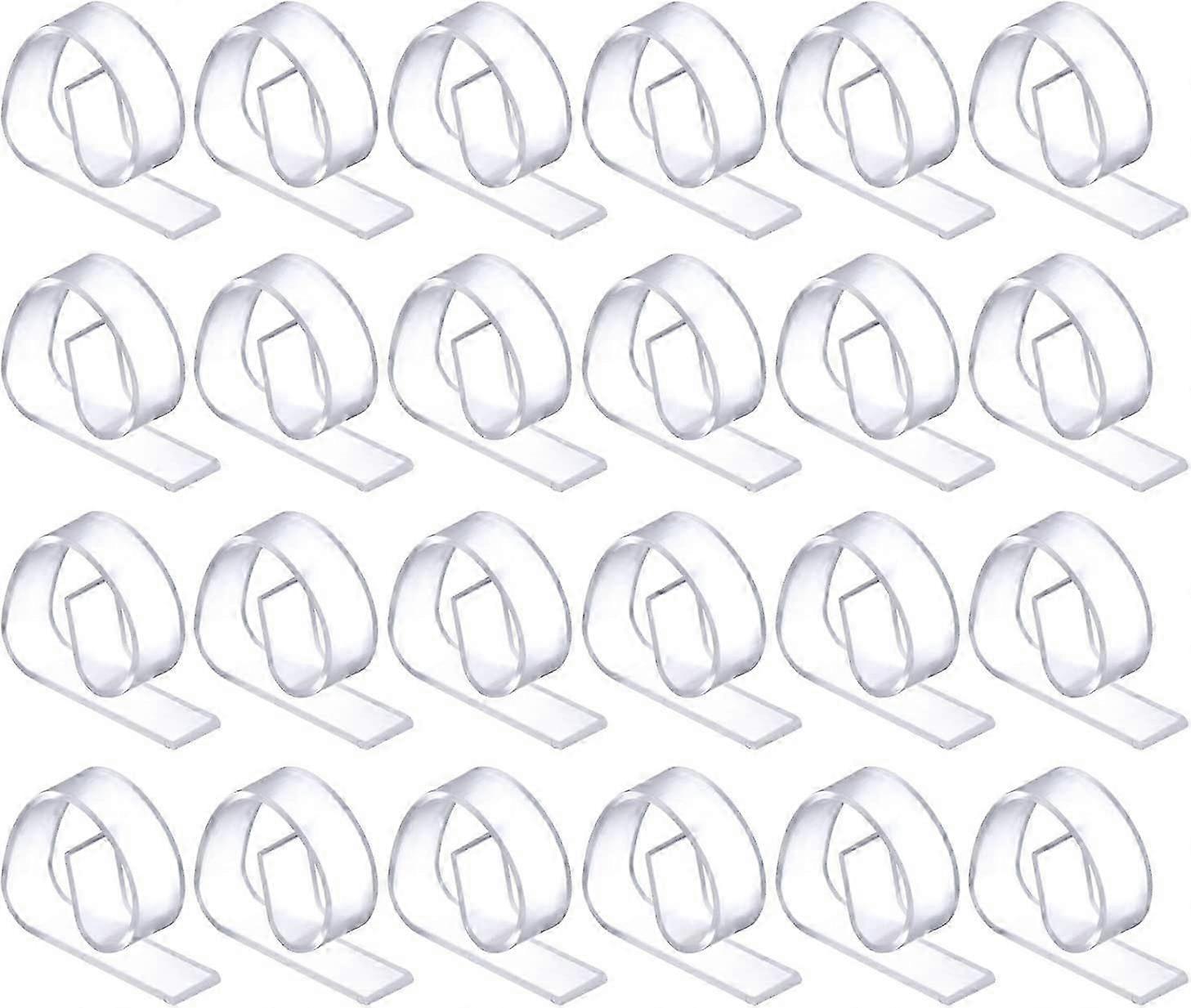 24pcs Plastic Tablecloth Clips, Clear Tablecloth Clips Holder Clips