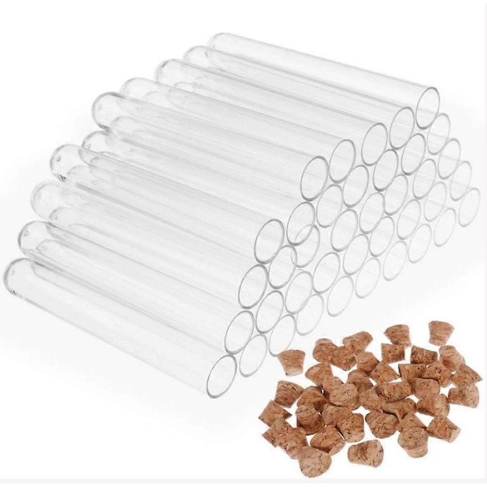 Laboratory Experiments Transparent Test Tubes, Heat Resistant Chemically Stable 5ml Storage Vials for Jewel Seed Beads Powder Spice Liquid,