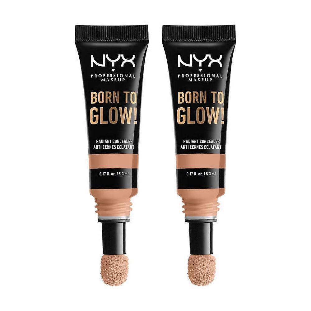 2 x NYX Professional Makeup Born To Glow Concealer - 7.5 Soft Beige