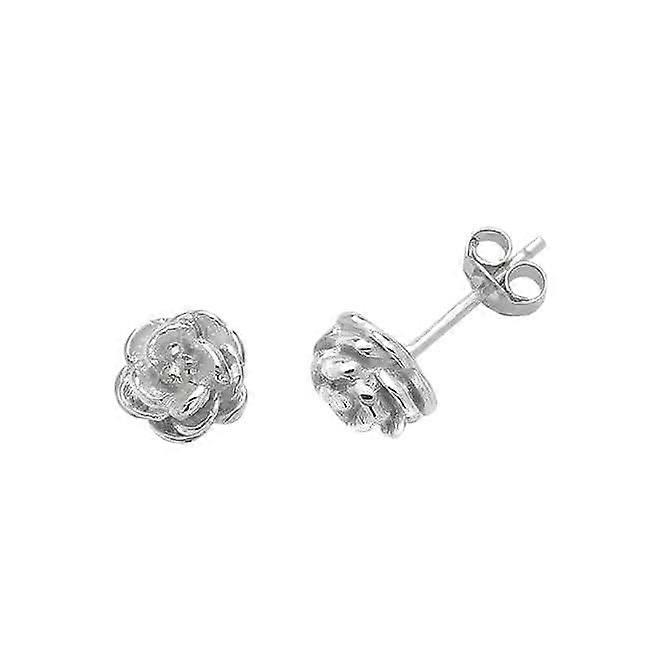 Orecchini a lobo in argento Acotis a forma di rosa G51054