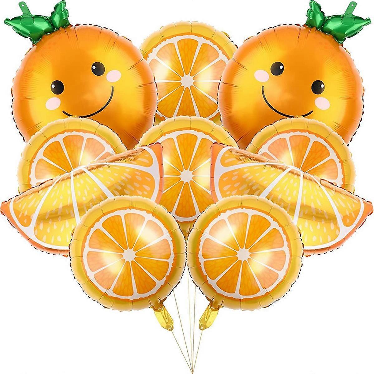 Orange Fruit Balloon Lovely Orange Foil Balloon Fruit Film Balloon
