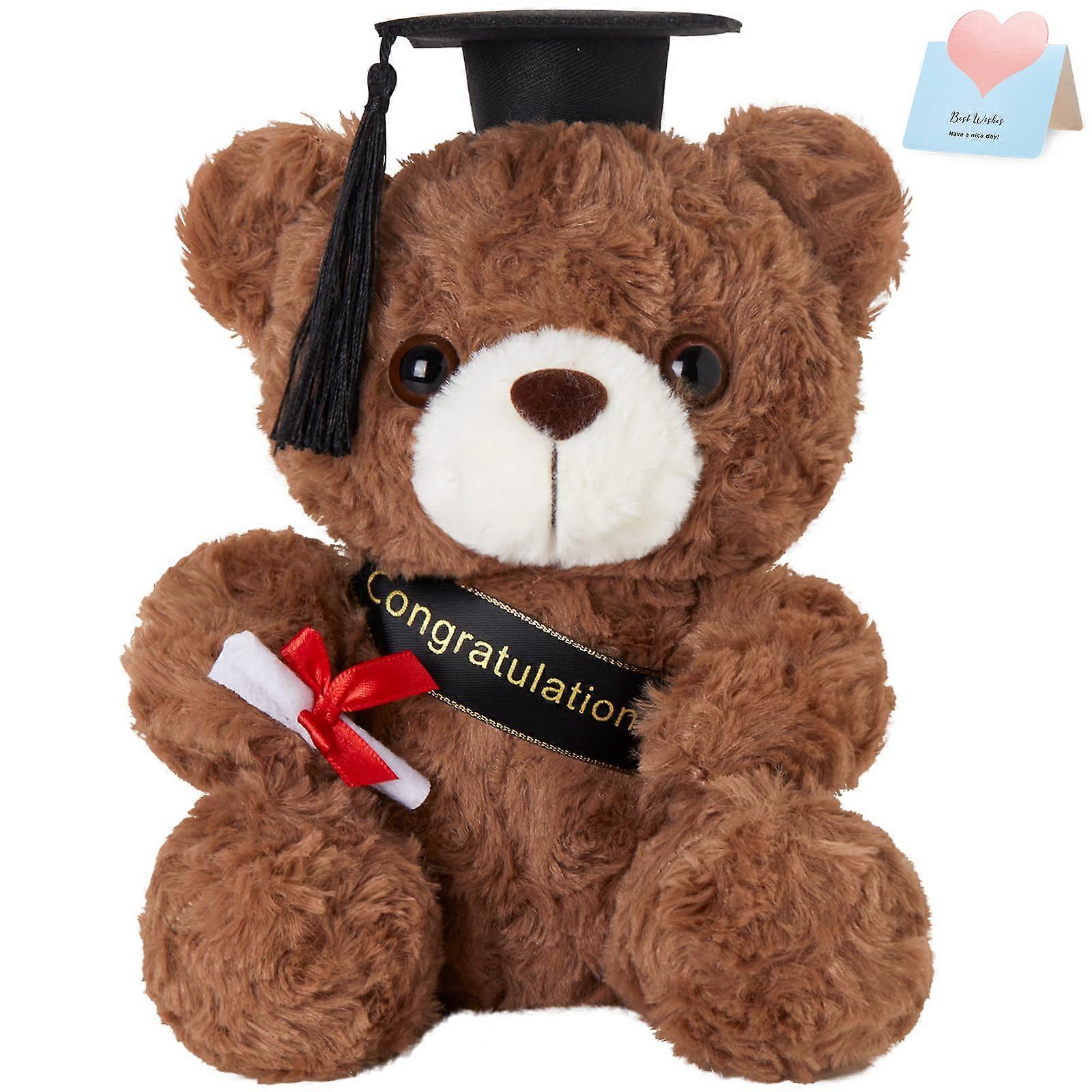 Teddy Bear Stuffed Animal Graduation Gift 9" Keepsake For Grads