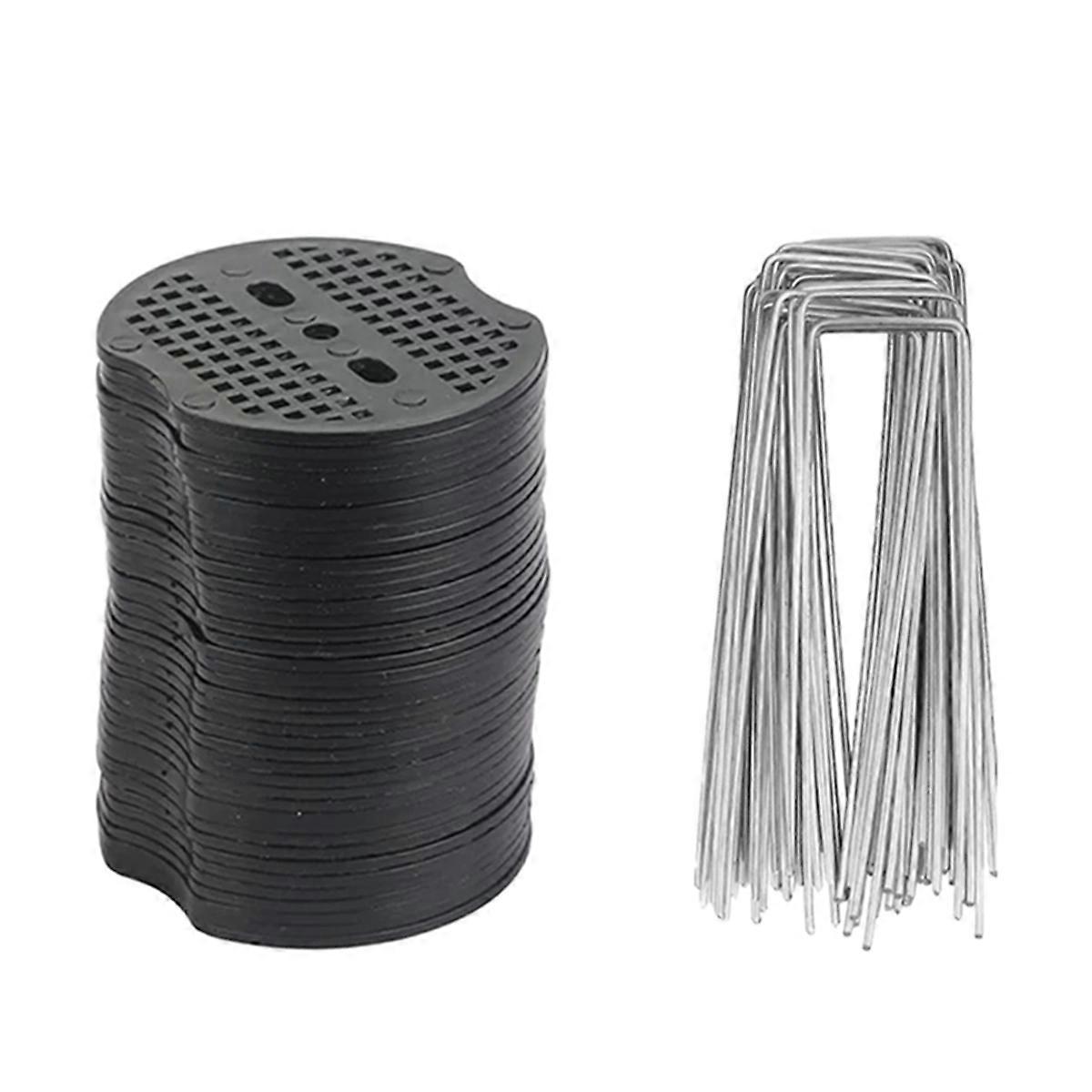 Garden Peg U-Shape Ground Nail Film Fixed Pegs Gardening Fixing Tools Suitable for Fixing Outdoor Ir
