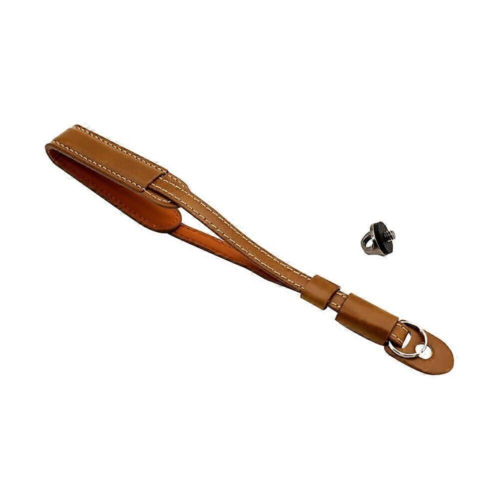 Leather Wrist Strap Lanyard Compatible With DJI Osmo Pocket 3, Durable Portable Camera Accessory, Brown