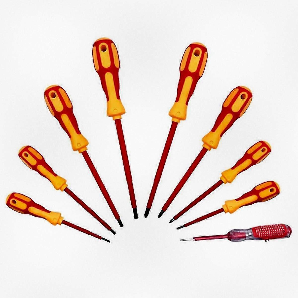 Heavy Duty Magnetic Screwdriver Set with Ergonomic Handle - Manual Screwdriver Tool Kit