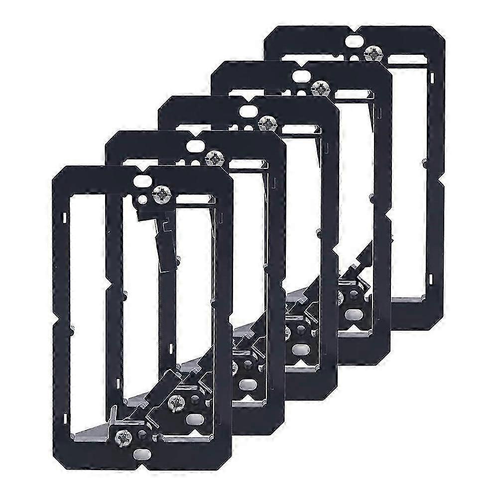 Apply 5 Pack Low Voltage Mounting Bracket (1 Gang ) for Single Gang Wall Plate, Telephone Wires, Network