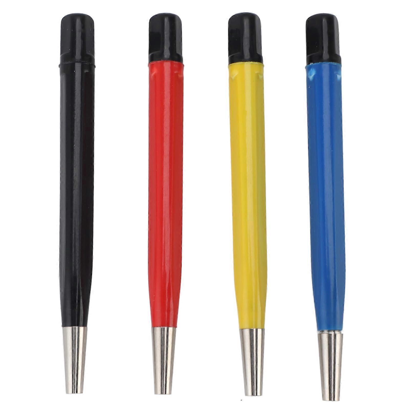 4pcs Scratch Brush Pen Set, Pen Style Prep Sanding Brush Kit, Adjustable Bristle Tips, Sturdy Materials for Cleaning