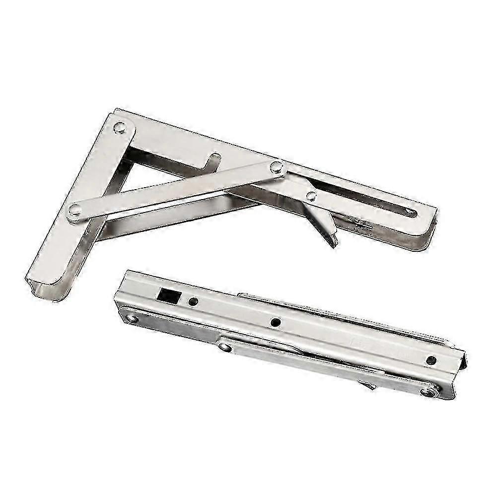 2pcs Stainless Steel Folding Stand Load Heavy Bracket For Folding Table Wall Shelf