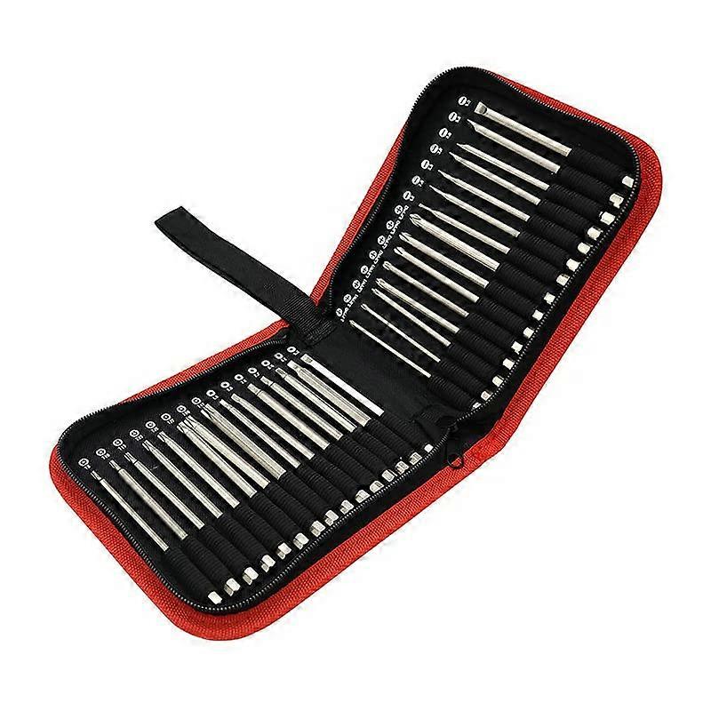 30PCS/Set Extra Long 100/150MM S2 Steel Magnetic Screwdriver Bits Set 1/4 Inch Hex Shank Power Tools Slotted Cross Square (Length:100MM)
