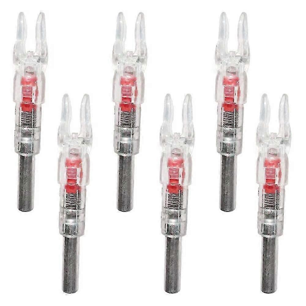 6KS LED osvetlené nocks sa hodia 6,2 mm osvetlené nocks osvetlené lukostreľba nocks pre lov vonku lukostreľba R