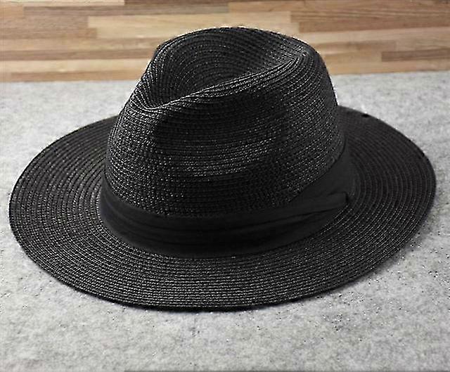 قبعة شمسية كبيرة الحجم للرجال - 62 سم بنما ، شاطئ قابل للطي وقبعة صيد