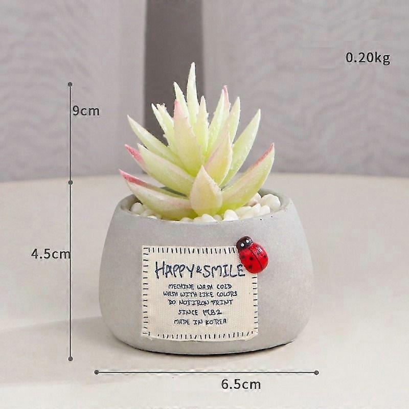 Mini succulent micro landscape simulation potted plant (small green succulent plant)