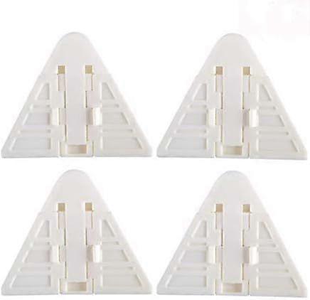 Baby Sliding Door Locks, Safety Locks with Strong 3M Adhesive, Easy to Use 4 Pieces (White)