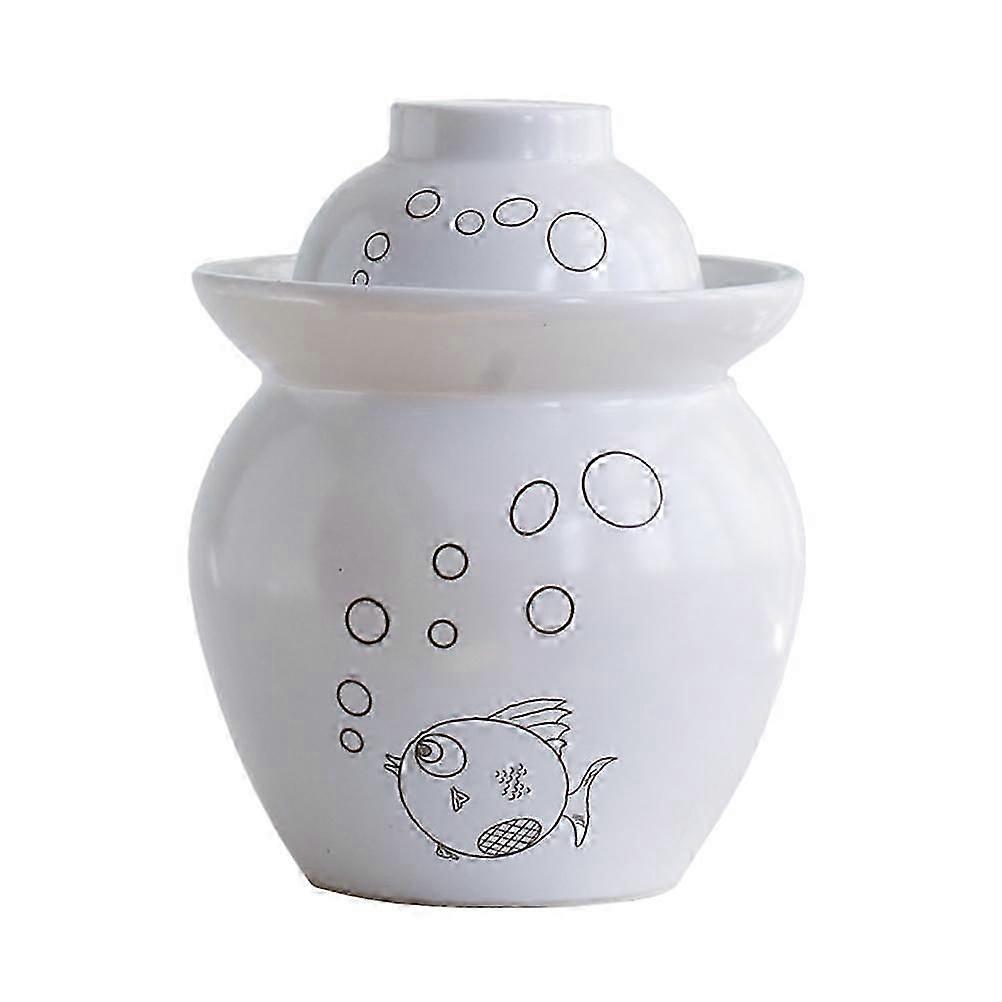 发酵套件 发酵罐 泡菜罐容器 带水封气闸盖 750ml
