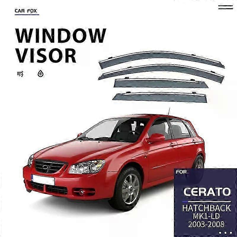Ισχύει για: Για Kia Cerato Ld 2003-2008 Overseas Version Χάτσμπακ Γείσο παραθύρων Εξαερισμός Αποχρώσεις Ventvisor Ανεμοθραύστες Γείσα Γείσο βροχής