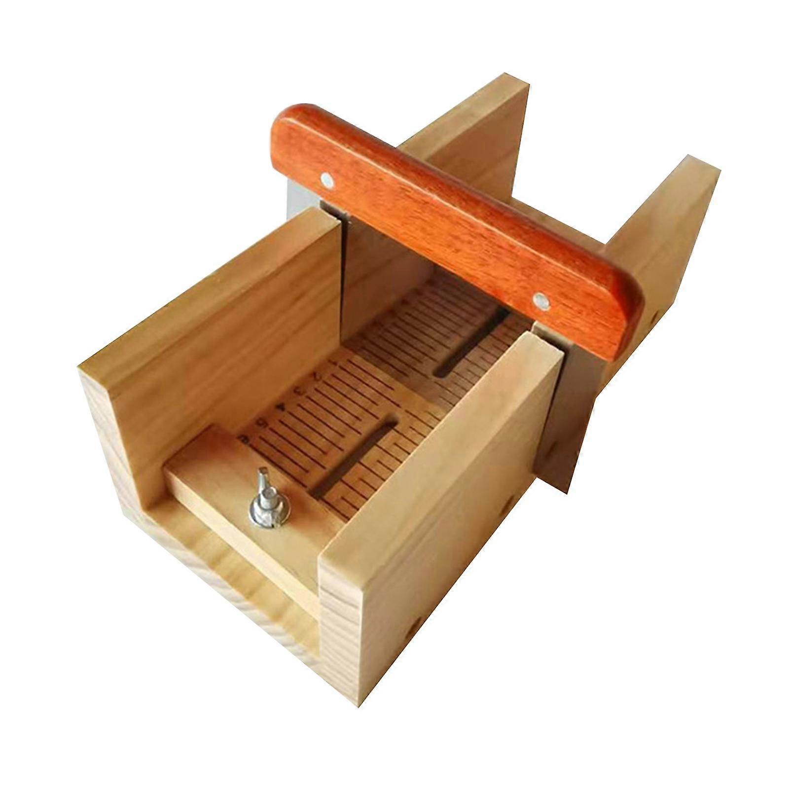 MagiDeal 2 Pezzi Taglierina In Acciaio Inox Con Manico In Legno, Strumento Fai Da Te A Forma D'onda Per Sapone, Patate, Pane E Candele - 2