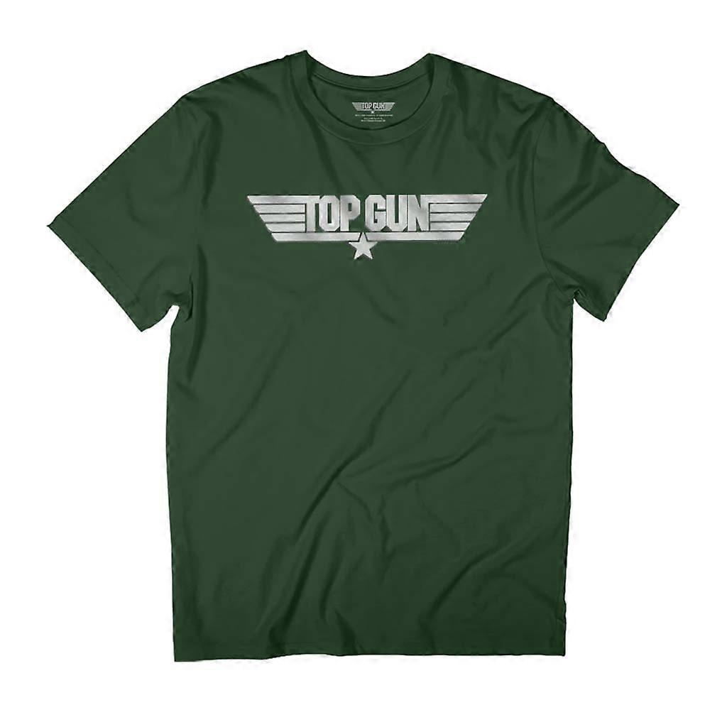 Top Gun Classic Silver Logo Men's T-Shirt
