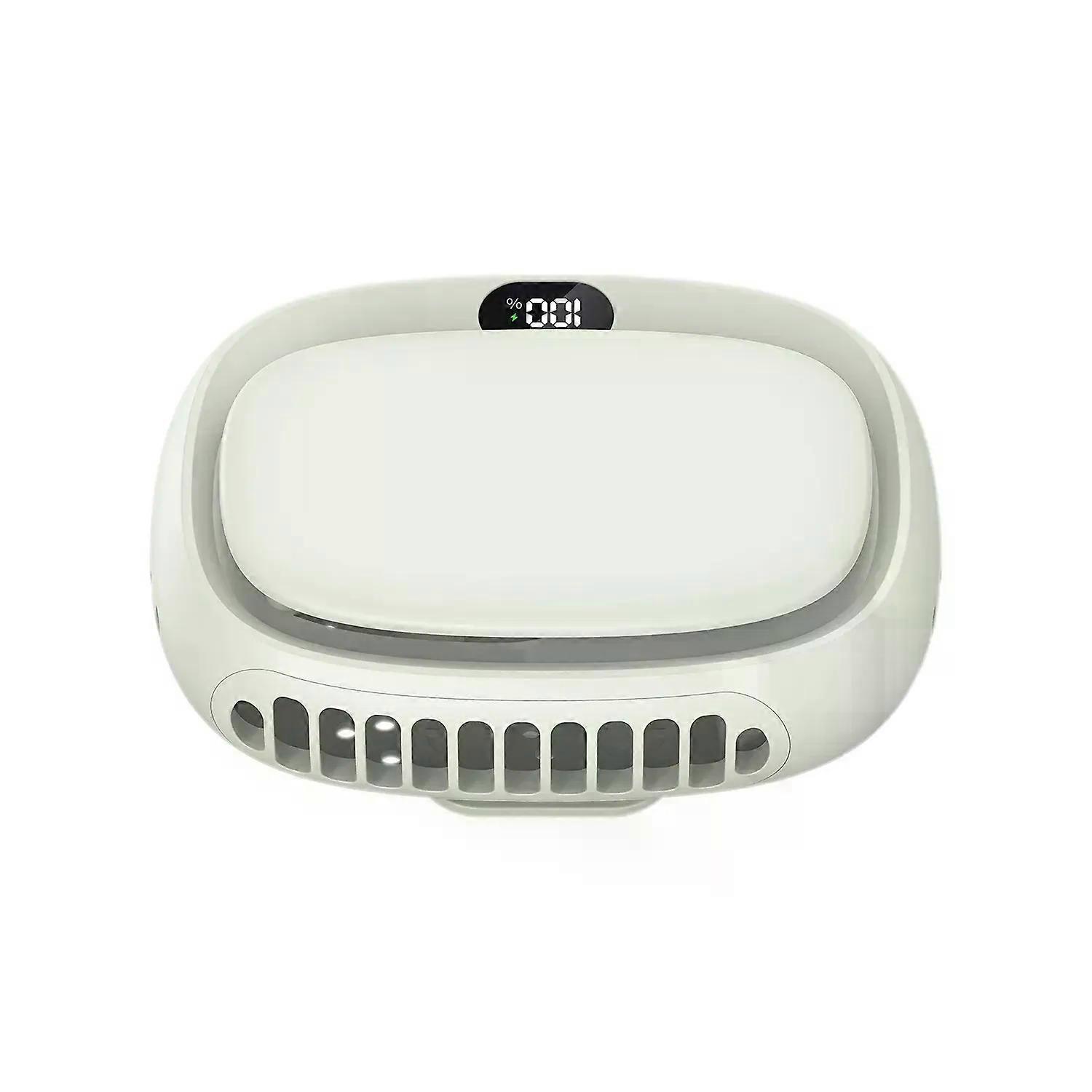 1800mAh Handheld Mini Fan Multifunction Neck Hanging Fans 5 Speed USB Rechargeable Fan with Display Screen