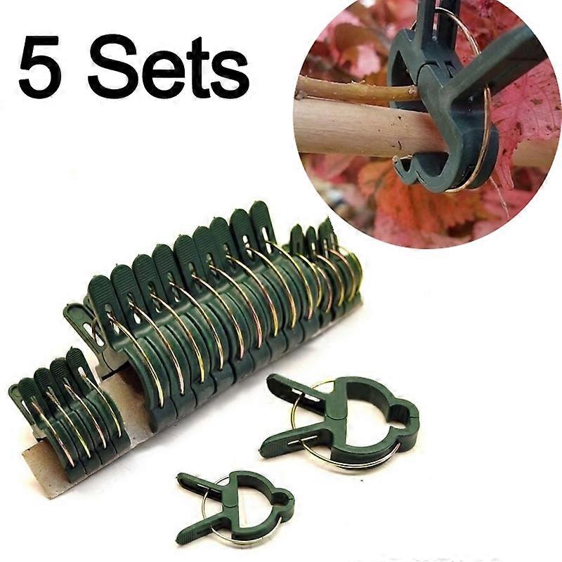 Plastic Plant Garden Clip Set(Green)