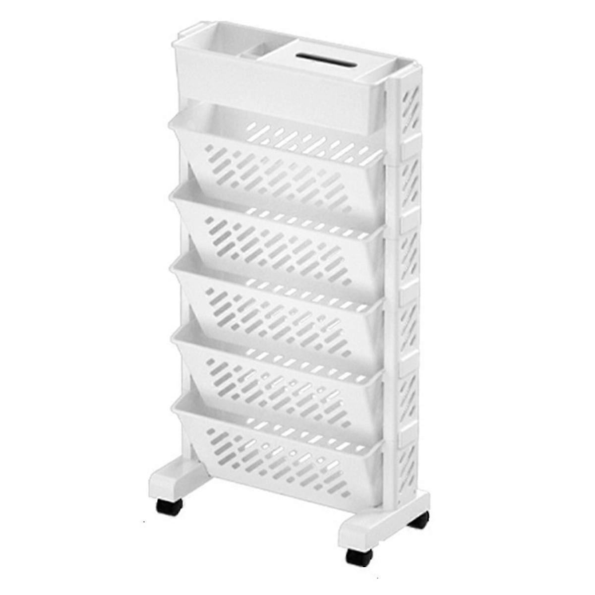 Storage Racks Bookshelves Movable Multi-Layer Shelves Desktop Storage Baskets