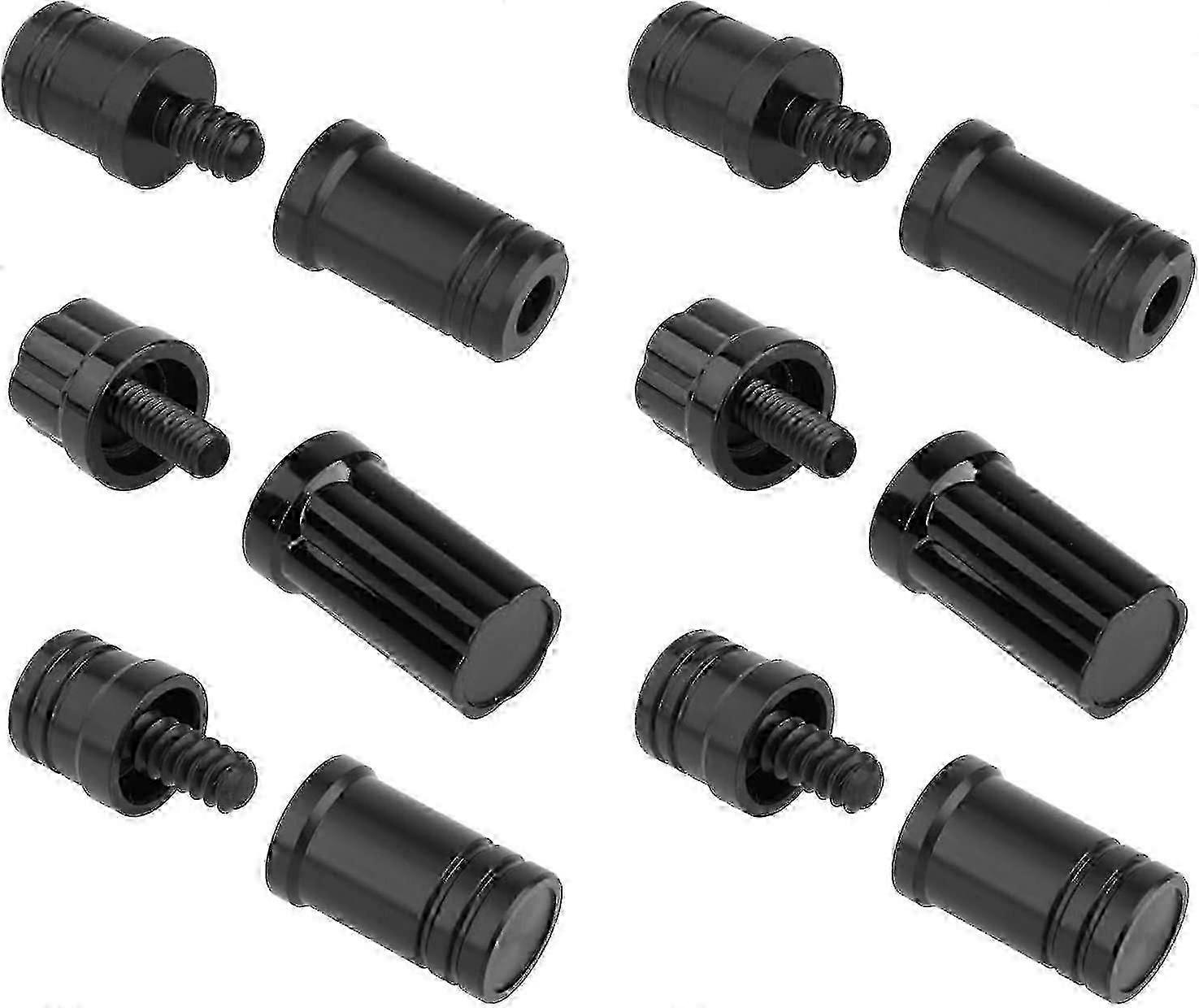 6 סטים מגן מפרק רמז בריכה לאביזרי ביליארד - פיר עמיד וכיסוי ראש ציוד מגן כלי סנוקר לציוד משחקי שולחן