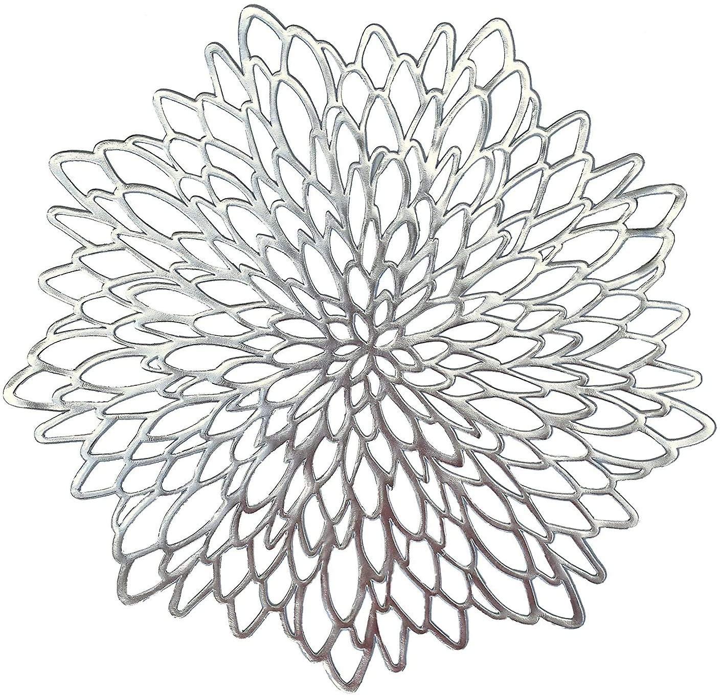 Sets de sets de table en Pvc de 6 tapis de table en vinyle lavables résistants à la chaleur