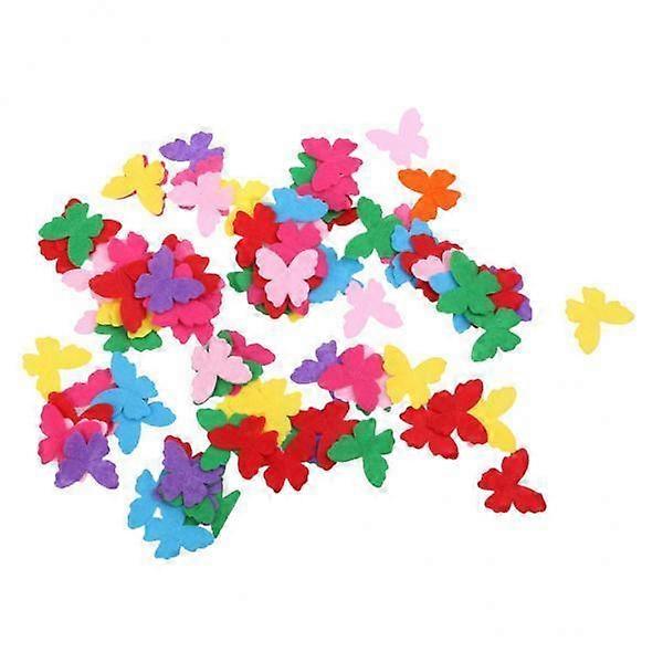 Variety Pack of 100 Craft Applique Shapes; Assorted Designs for DIY Projects