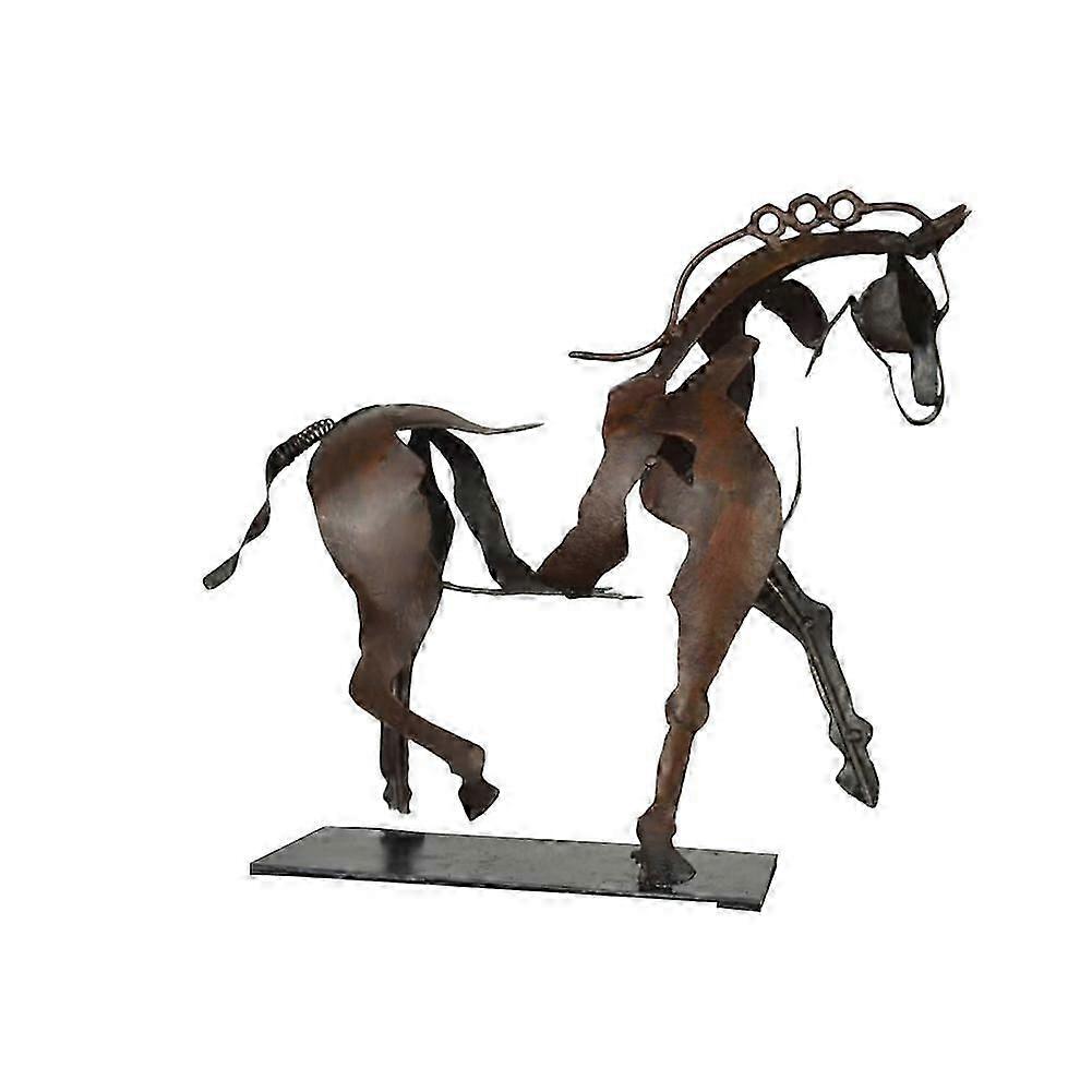 Metal Three-dimensional Openwork Adonis-horse Sculpture Horse Sculpture-Adonis Desktop Sculpture