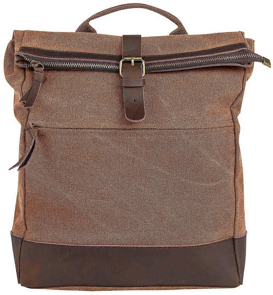 ZEDE Military School Backpack - Camel Brown