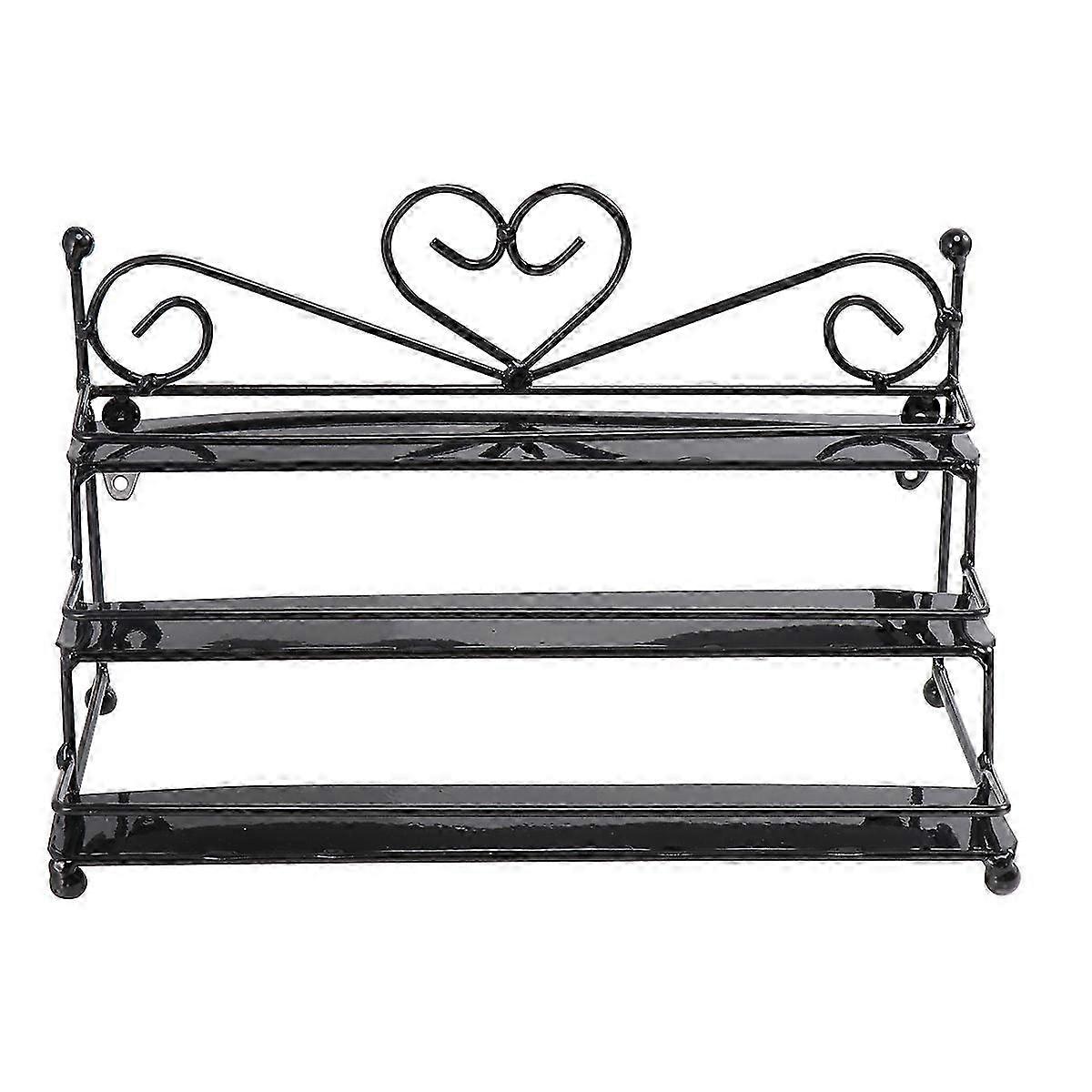 Metall Nagellack Organizer Halter Display Rack (Schwarz)