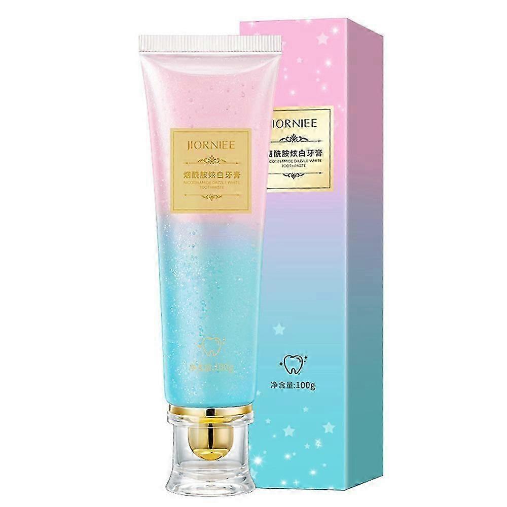 1-3Xナイアシンアミドホワイトニング歯磨き粉、天然ナイアシンアミド歯磨き粉、歯Whitening_Lucky_B