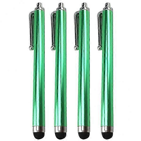 2x4pcs Universal Touch Screen High Sensitivity Capacitive Pen Green
