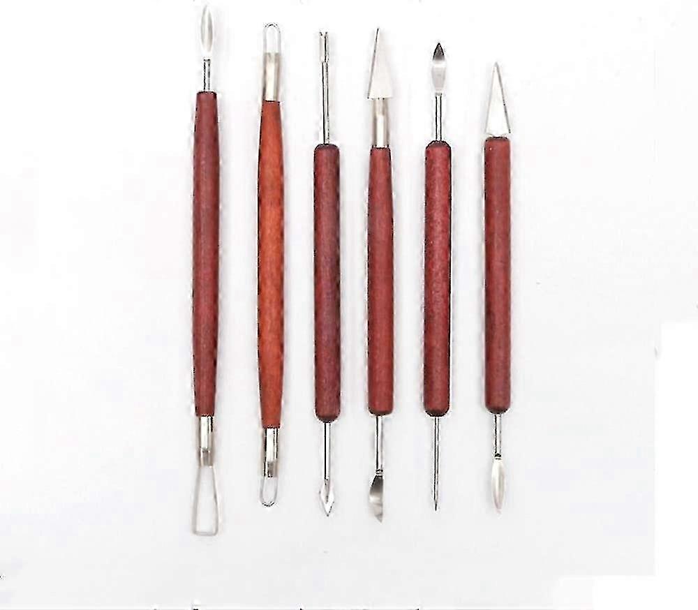 Modeling Clay Tool Set, 6 Pieces Pottery Sculpting Tools for Creative Clay Sculpting Activities